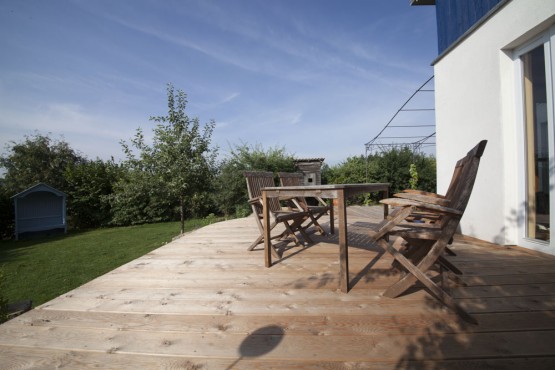 Holz im Garten